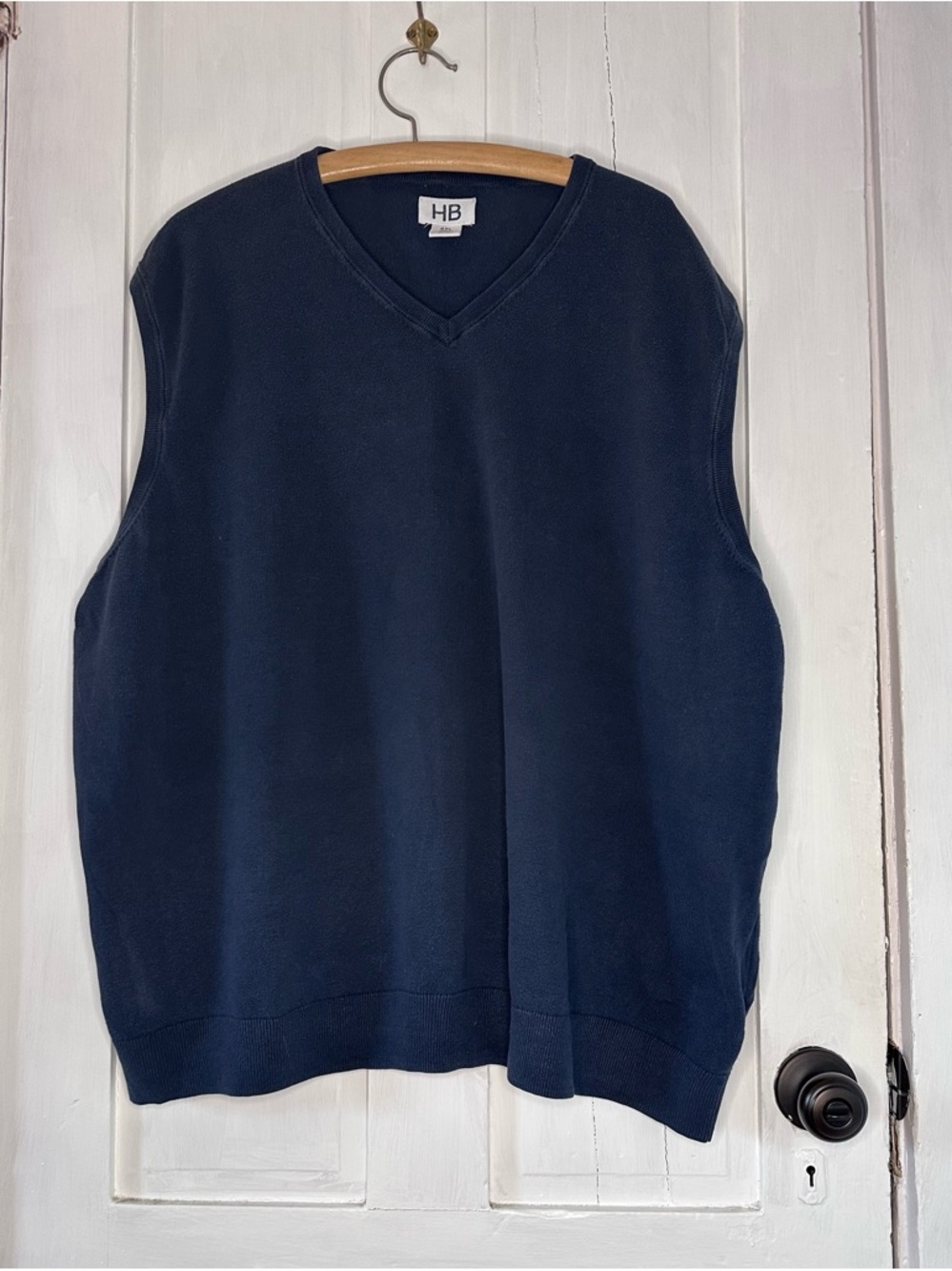 Men's Classic Navy V-Neck Sweater Vest